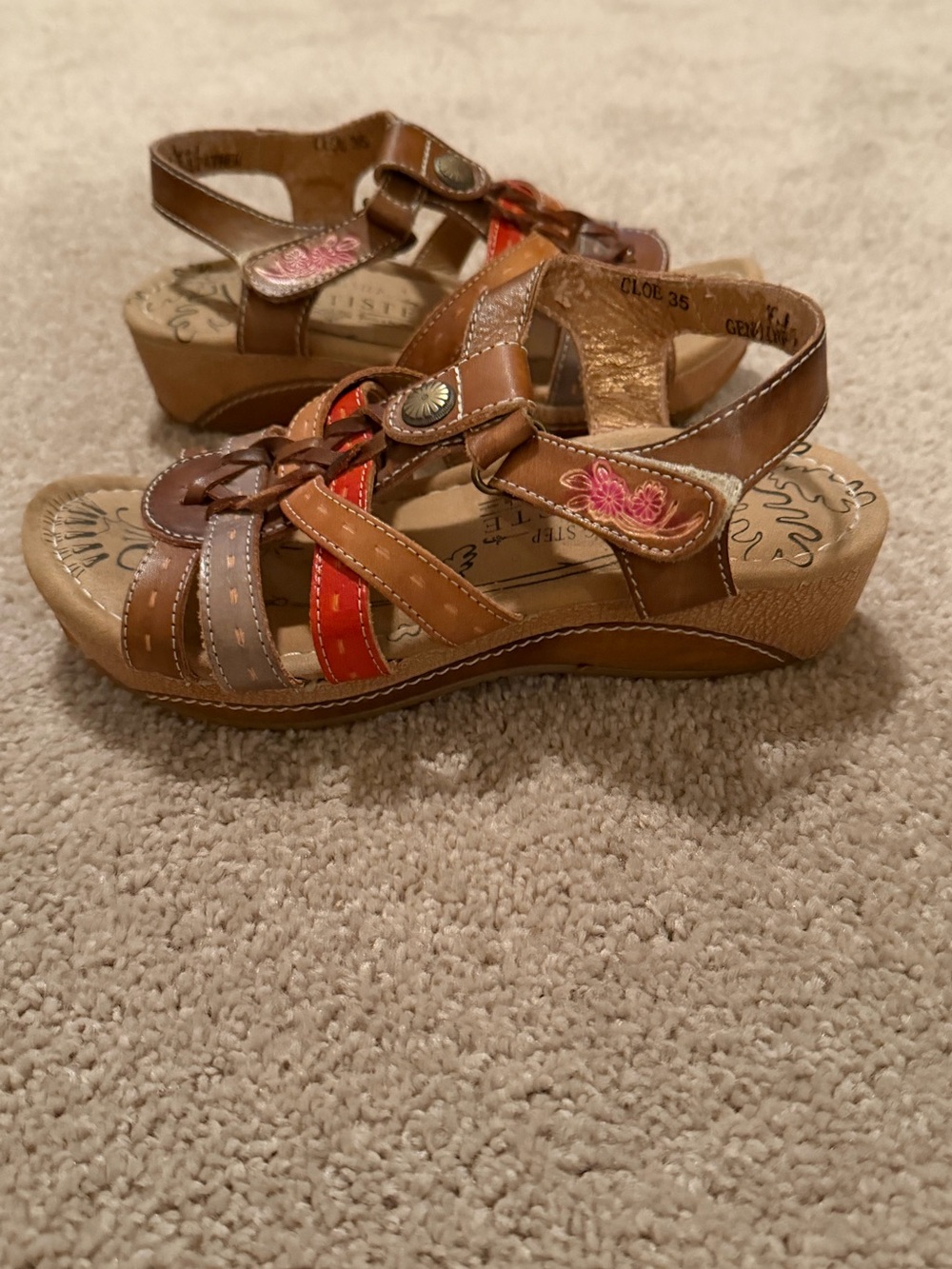 Spring Step L'Artiste Cloe Leather Sandals bohemian S5/35